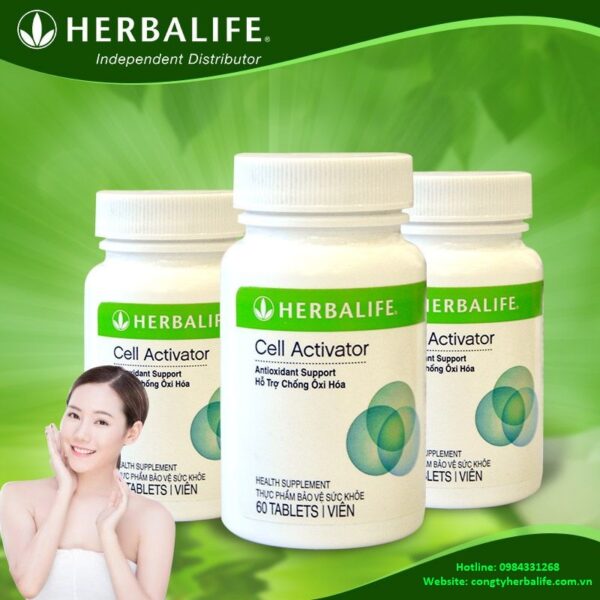 HERBALIFE – Cell Activator: Giúp cơ thể hấp thu dinh dưỡng Herbalife, chống ôxi hóa, hỗ trợ chống lão hóa